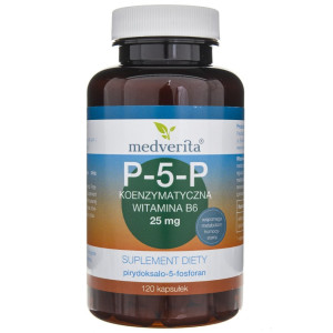 Medverita P-5-P Koenzymatyczna witamina B6 25 mg - 120 kapsułek