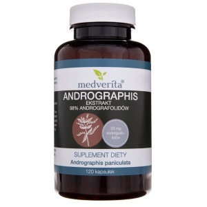 Medverita Andrographis ekstrakt 98% andrografolidów - 120 kapsułek