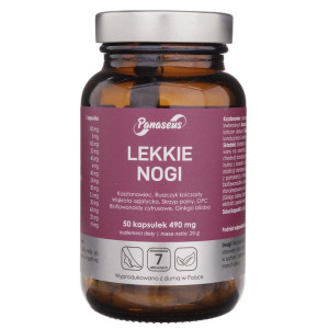 Panaseus Lekkie nogi 490 mg - 50 kapsułek