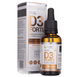 Wish Witamina D3 FORTE 2000 IU w kroplach - 30 ml