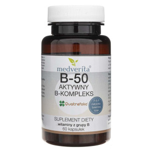 Medverita B-50 metylowany B-kompleks - 60 kapsułek
