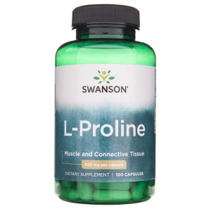 Swanson L-Prolina (L-Proline) 500 mg - 100 kapsułek