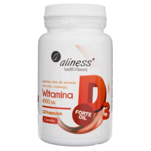 Aliness Witamina D3 FORTE 4000 IU - 120 kapsułek