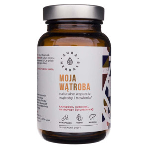 Aura Herbals Moja Wątroba karczoch + ostropest + kurkuma - 60 kapsułek
