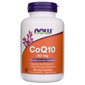 Now Foods Koenzym Q10 60 mg - 180 kapsułek