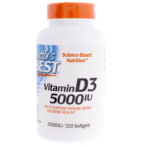 Doctor's Best Witamina D3 5000 IU - 720 kapsułek