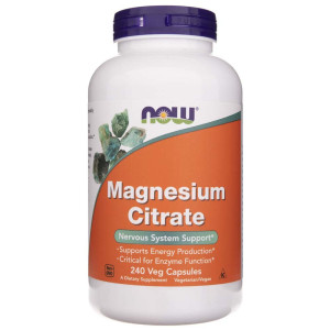 Now Foods Cytrynian Magnezu 133 mg - 240 kapsułek