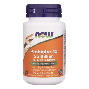 Now Foods Probiotic-10 (Probiotyk) 25 miliardów - 50 kapsułek