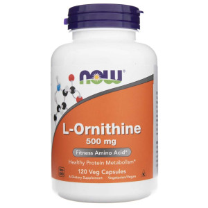 Now Foods L-Ornityna 500 mg - 120 kapsułek