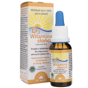 Dr. Jacob's Witamina D3 w kroplach - 20 ml