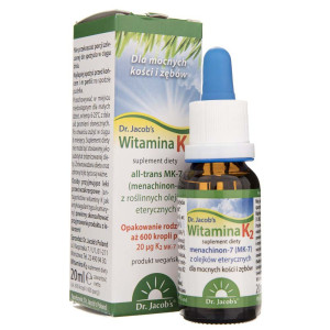 Dr. Jacob's Witamina K2 w kroplach - 20 ml