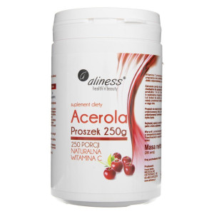 Aliness Acerola w proszku (Naturalna Witamina C) - 250 g