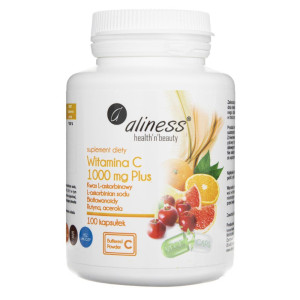Aliness Witamina C 1000 mg Plus - 100 kapsułek