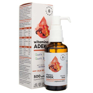 Aura Herbals Witamina ADEK dla rodziny w kroplach - 50 ml
