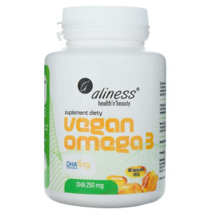 Aliness Vegan Omega 3 DHA 250 mg - 60 kapsułek