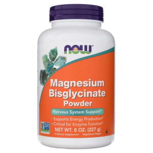 Now Foods Diglicynian magnezu w proszku - 227 g