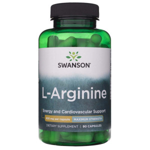 Swanson L-Arginina Forte 850 mg - 90 kapsułek