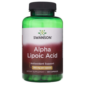 Swanson Kwas Alfa Liponowy (ALA) 300 mg - 120 kapsułek