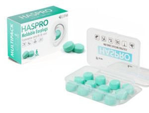 Haspro MOLD 6P Formowane zatyczki do uszu Miętowe - 6 par