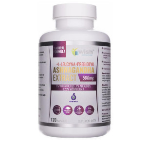 Wish Ashwagandha Ekstrakt 500 mg - 120 kapsułek