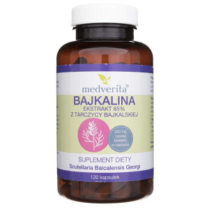 Medverita Bajkalina 85% ekstrakt z tarczycy bajkalskiej - 120 kapsułek