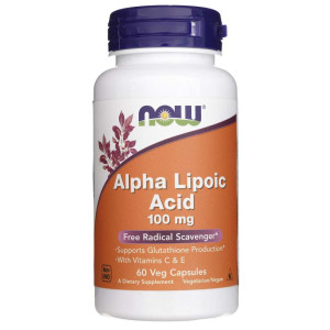 Now Foods Kwas Alfa Liponowy 100 mg - 60 kapsułek