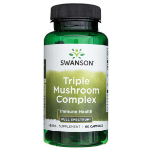Swanson Triple Mushroom Complex (Grzybki) - 60 kapsułek