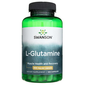 Swanson L-Glutamina 500 mg - 100 kapsułek