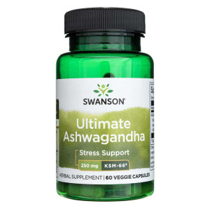 Swanson Ashwagandha KSM-66 250 mg - 60 kapsułek