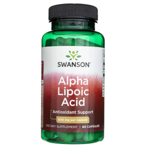 Swanson Kwas Alfa Liponowy (ALA) 600 mg - 60 kapsułek
