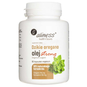 Aliness Dzikie Oregano olej strong 100% - 90 kapsułek