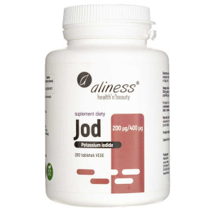 Aliness Jod (jodek potasu) 200 µg / 400 µg - 200 tabletek