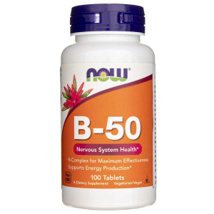 Now Foods Witamina B-50 - 100 tabletek