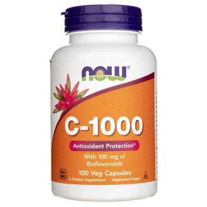 Now Foods Witamina C-1000 z bioflawonoidami - 100 kapsułek