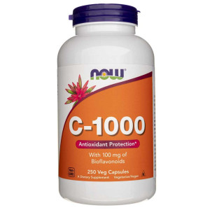 Now Foods Witamina C-1000 z bioflawonoidami - 250 kapsułek