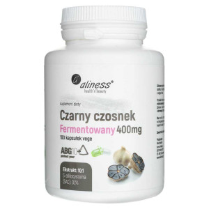 Aliness Czarny czosnek fermentowany ABG10+® 400 mg - 100 kapsułek