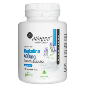 Aliness Bajkalina Extract 85% 400mg - 100 kapsułek