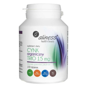 Aliness Cynk Organiczny Trio 15 mg - 100 tabletek