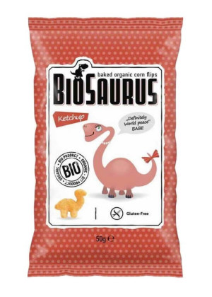 McLloyd's BioSaurus Chrupki bezglutenowe ketchupowe BIO - 50 g