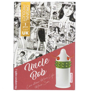 Egzo Uncle Bob Prezerwatywa z wypustkami Medium - 1 sztuka