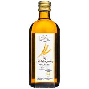 Olvita Olej z kiełków pszenicy zimnotłoczony nieoczyszczony - 250 ml