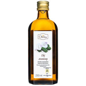Olvita Olej sezamowy zimno tłoczony, nieoczyszczony - 250ml