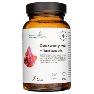 Aura Herbals Czerwony Ryż + Karczoch - 60 kapsułek