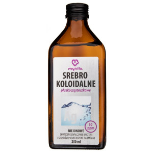 MyVita Srebro koloidalne płaskocząsteczkowe, niejonowe 50 PPM - 250 ml