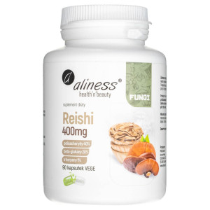 Aliness Reishi ekstrakt owocnik 400 mg - 90 kapsułek
