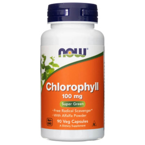 Now Foods Chlorofil 100 mg - 90 kapsułek
