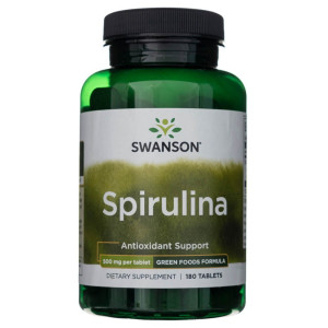 Swanson Spirulina 500 mg - 180 tabletek