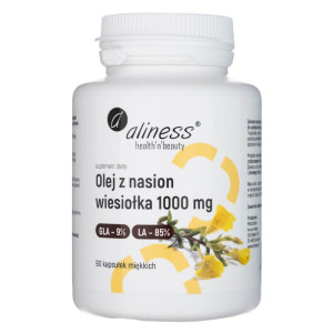 Aliness Olej z nasion wiesiołka 9% 1000 mg - 90 kapsułek