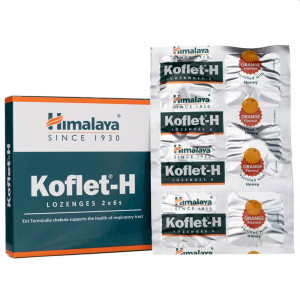 Himalaya Koflet-H pomarańcza - 12 pastylek do ssania