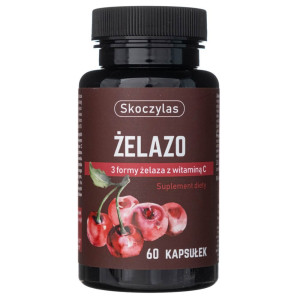 Skoczylas Żelazo 3 formy z witaminą C - 60 kapsułek
